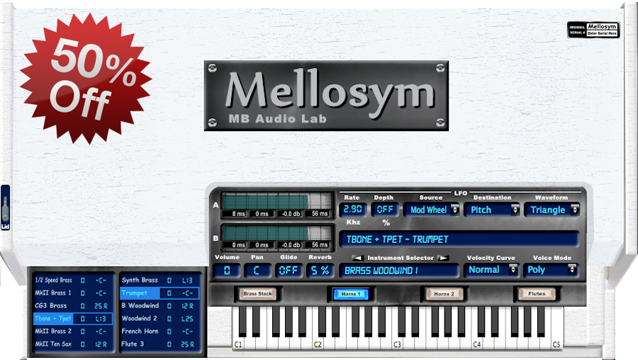 MB Vintage Keyboard - Mellosym
