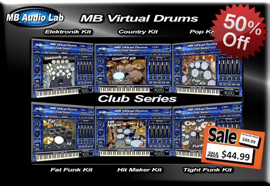 MB Virtual Drums Club Series Bundle
