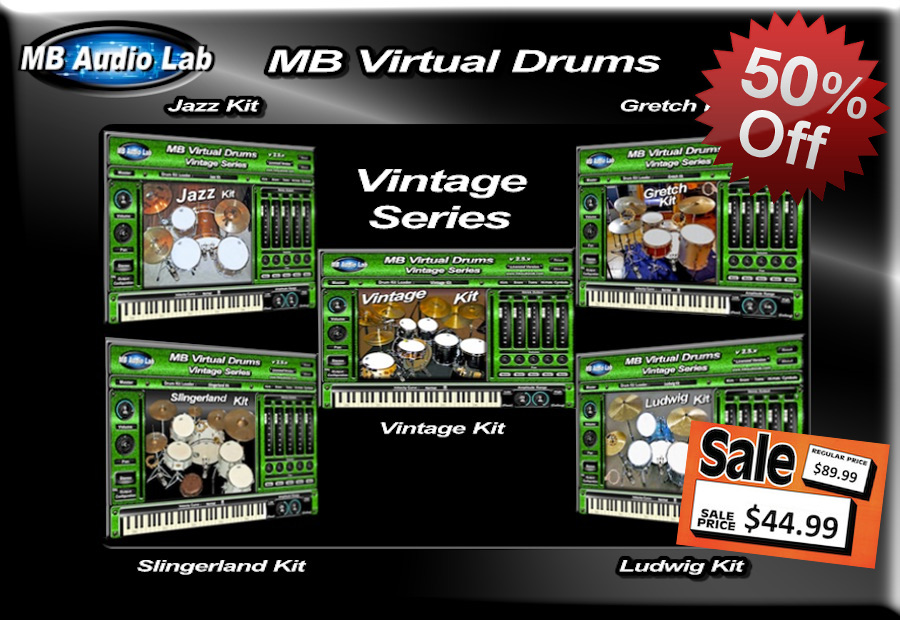 MB Virtual Drums Vintage Series Bundle