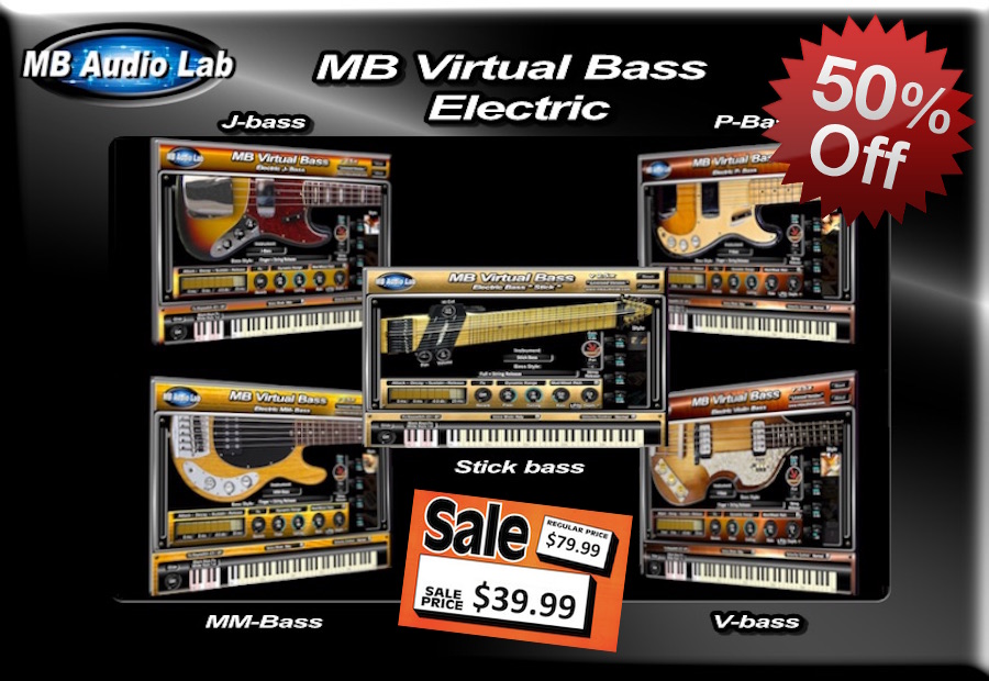 MB Virtual Bass - Electric Bass Bundle