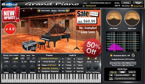 MB Virtual Keyboard - Grand Piano Bundle