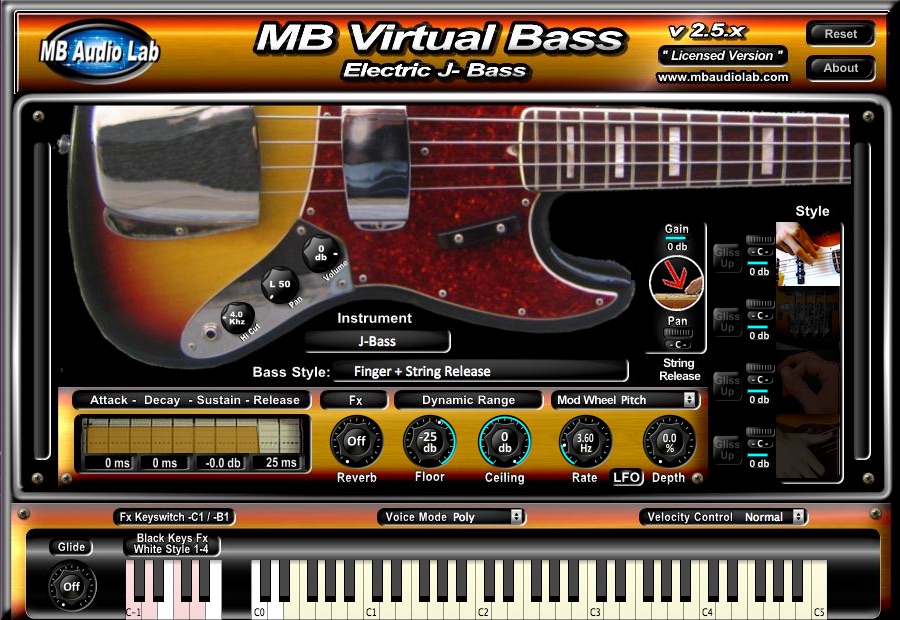 MB Virtual Bass - Electric Bass 
- J-Bass