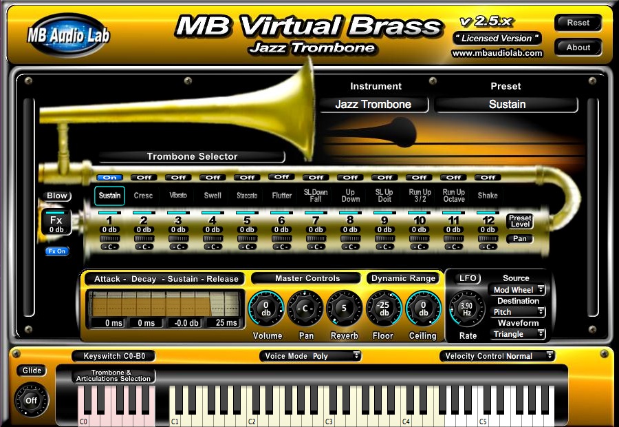 MB Virtual Brass - Jazz Brass 
- Trombone