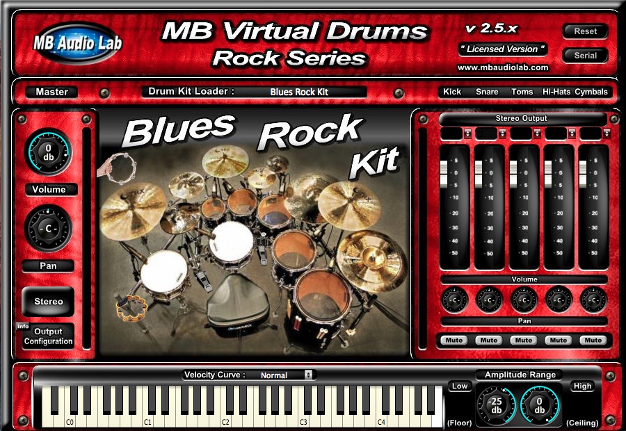 MB Virtual Drums Rock Series
- Blues Rock Kit