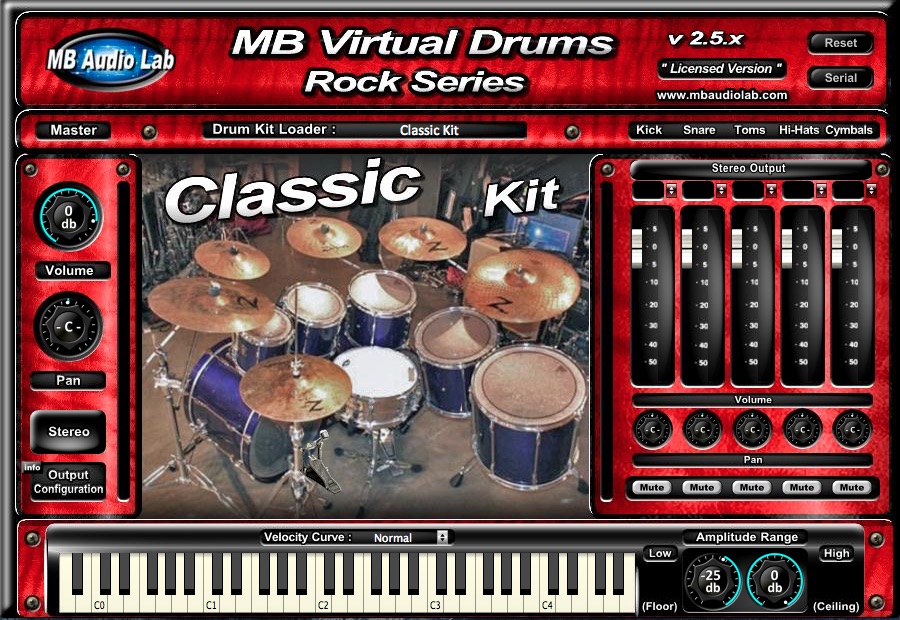 MB Virtual Drums Rock Series
- Classic Kit