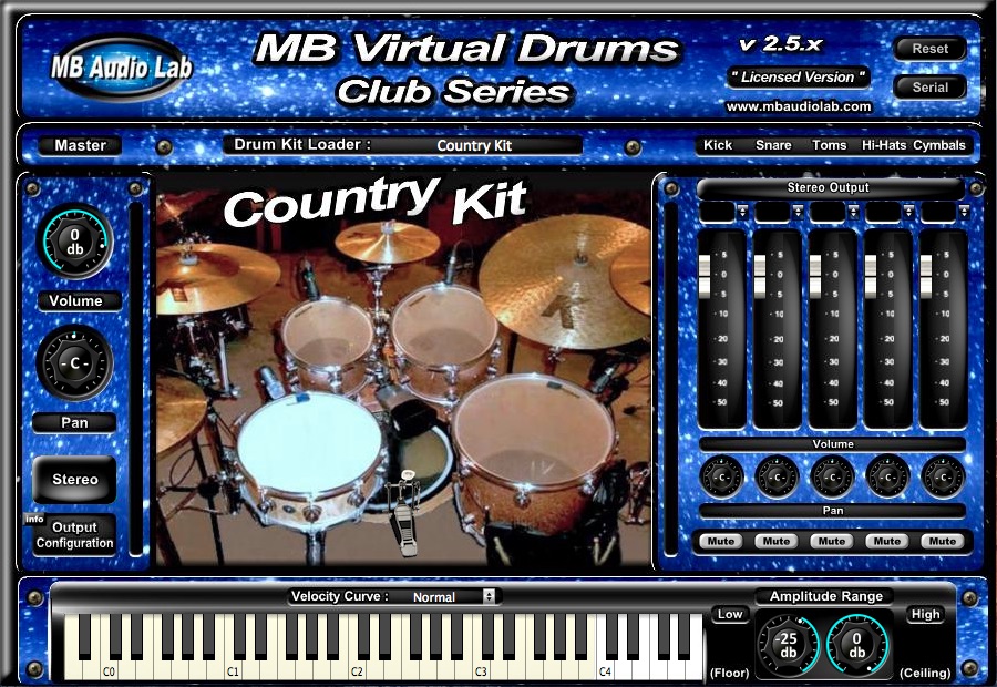 MB Virtual Drums Club Series 
- Country Kit