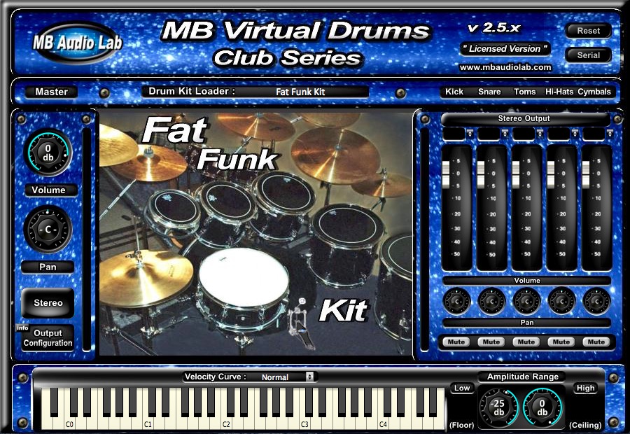 MB Virtual Drums  Club Series 
- Fat Funk Kit