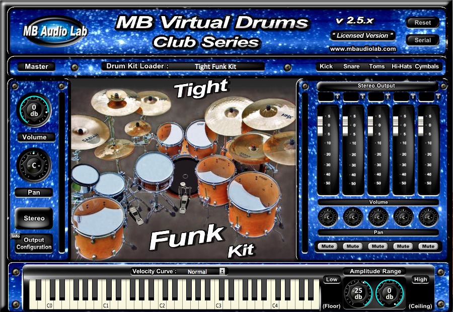 MB Virtual Drums Club Series 
- Tight Funk Kit