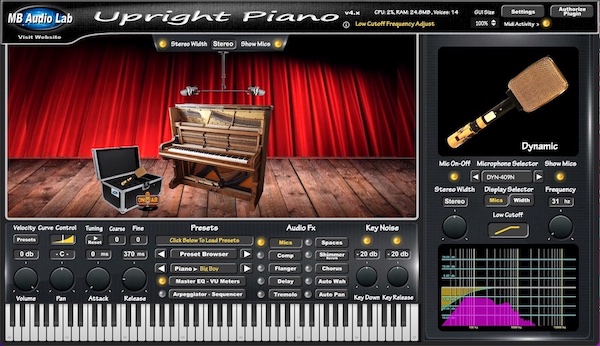 MB Virtual Keyboard - Upright Piano 
- Big Boy Upright