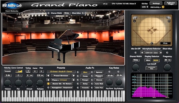 MB Virtual Keyboard - Acoustic Piano 
- C3 Grand