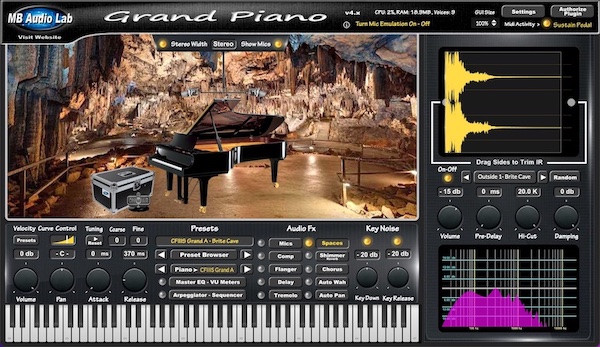 MB Virtual Keyboard - Acoustic Piano 
- CFIIIS Grand A