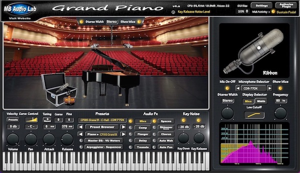 MB Virtual Keyboard - Acoustic Piano 
- CFIIIS Grand B