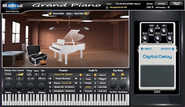 MB Virtual Keyboard - Acoustic Piano 
- Concert DW Grand