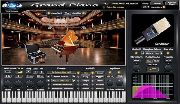 MB Virtual Keyboard - Acoustic Piano 
- GMD Grand