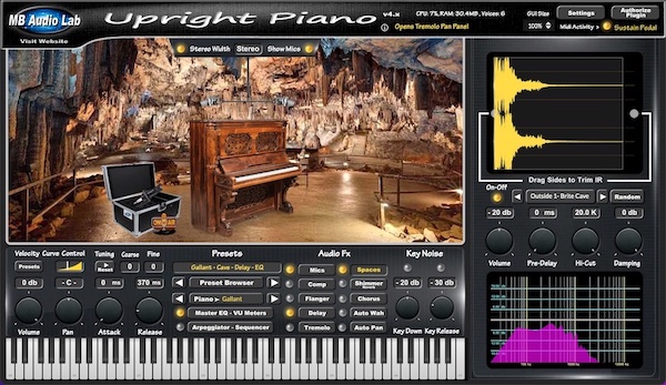 MB Virtual Keyboard - Upright Piano 
- Gallant Upright