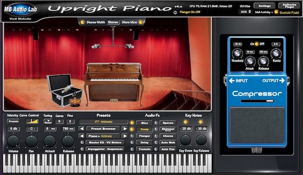 MB Virtual Keyboard - Upright Piano 
- Intimate Upright
