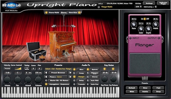 MB Virtual Keyboard - Upright Piano 
- Saloon Upright