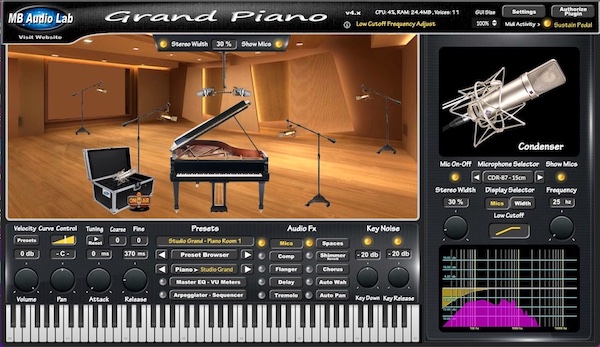 MB Virtual Keyboard - Acoustic Piano 
- Studio Grand 