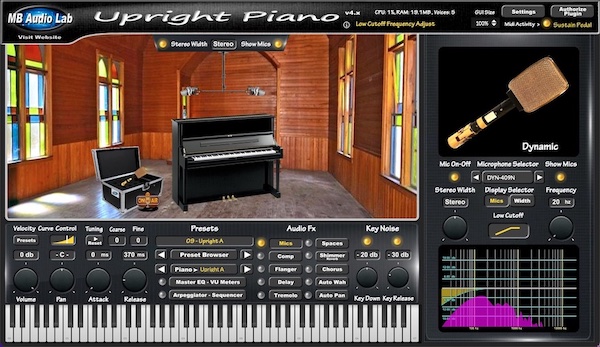 MB Virtual Keyboard - Upright Piano 
- Upright A