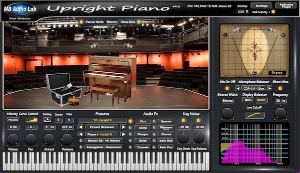 MB Virtual Keyboard - Upright Piano 
- Upright B