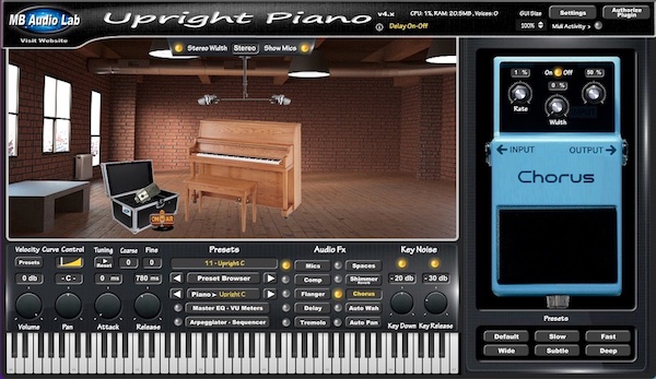MB Virtual Keyboard - Upright Piano 
- Upright C