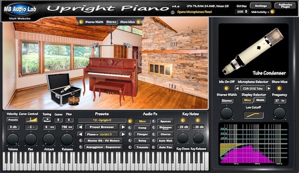 MB Virtual Keyboard - Upright Piano 
- Upright D